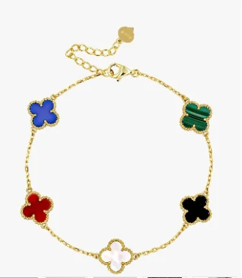 Neiras | Fashion Stylish Bracelet Double Sided Multicolor Flower Rhinestone